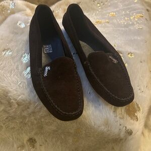 Gucci suede brown loafers